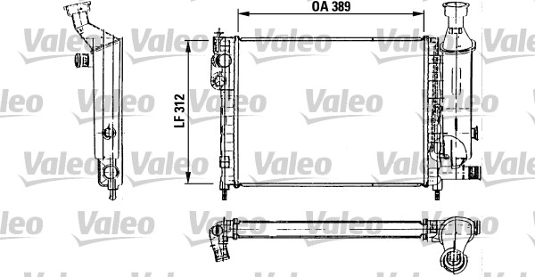 Radiatore, Raffreddamento motore - 730492 VALEO