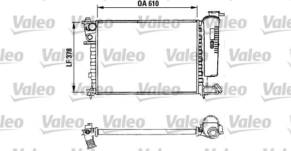 Radiatore, Raffreddamento motore - 730630 VALEO