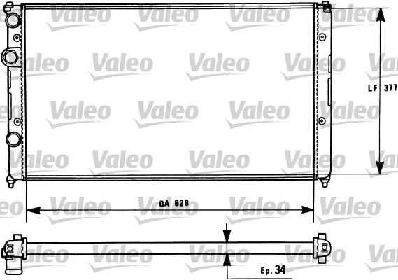 Radiatore, Raffreddamento motore - 731267 VALEO