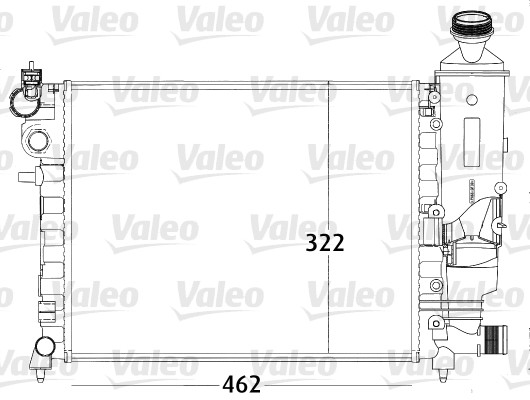 Радиатор, охлаждение двигателя - 731498 VALEO