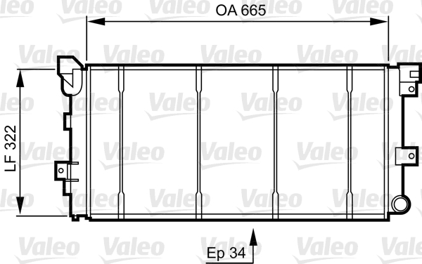 Radiatore, Raffreddamento motore - 731531 VALEO