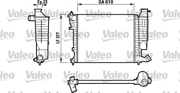 Radiatore, Raffreddamento motore - 732535 VALEO
