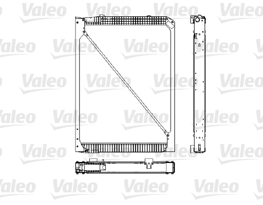 Radiator, engine cooling - 733484 VALEO