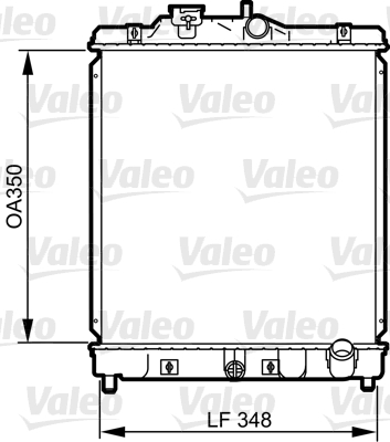 Radiator, engine cooling - 734117 VALEO
