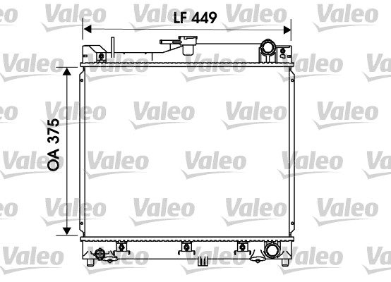 Radiatore, Raffreddamento motore - 734170 VALEO