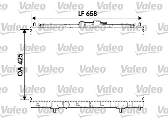 Radiator, engine cooling - 734198 VALEO