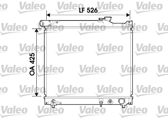Radiator, engine cooling - 734214 VALEO