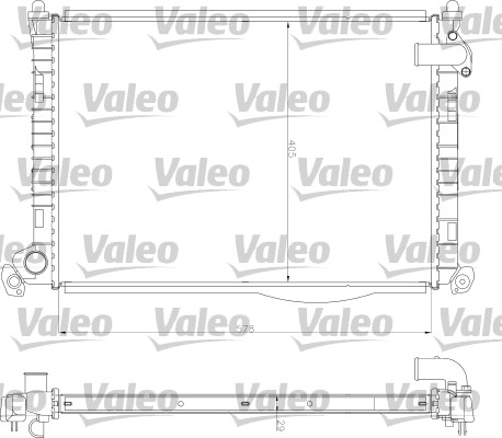 Radiator, engine cooling - 734327 VALEO