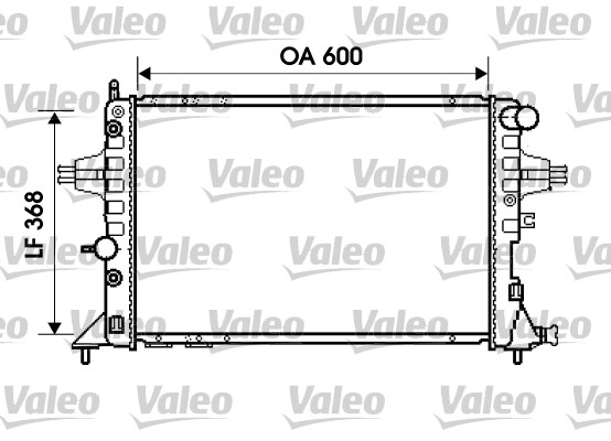 Radiator, engine cooling - 734388 VALEO