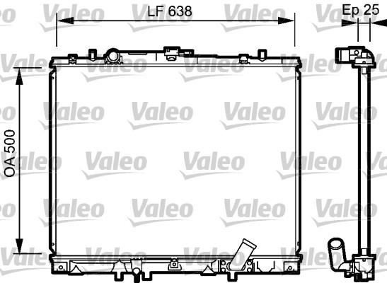 Radiatore, Raffreddamento motore - 734424 VALEO