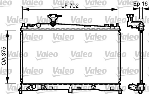 Radiatore, Raffreddamento motore - 734483 VALEO
