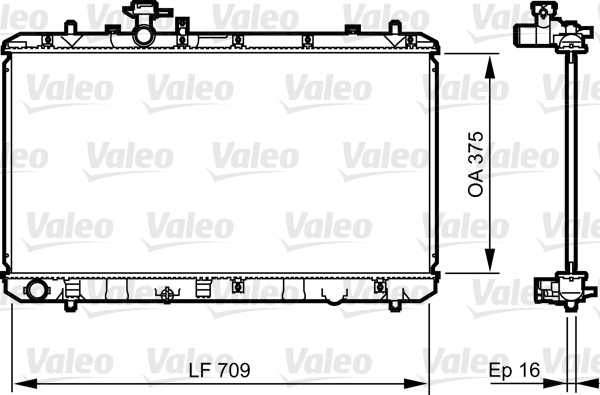 Radiatore, Raffreddamento motore - 735407 VALEO