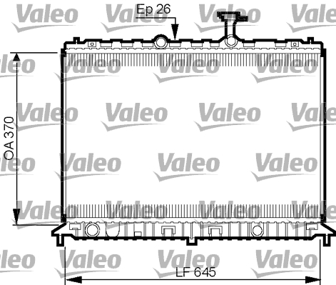 Radiatore, Raffreddamento motore - 735501 VALEO