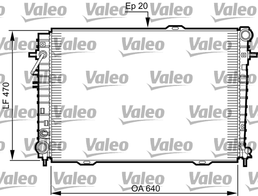Radiatore, Raffreddamento motore - 735507 VALEO