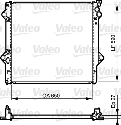 Radiatore, Raffreddamento motore - 735569 VALEO