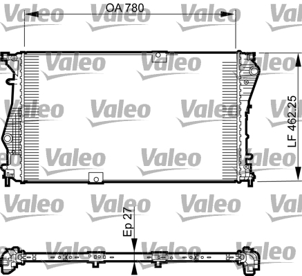 Radiatore, Raffreddamento motore - 735599 VALEO