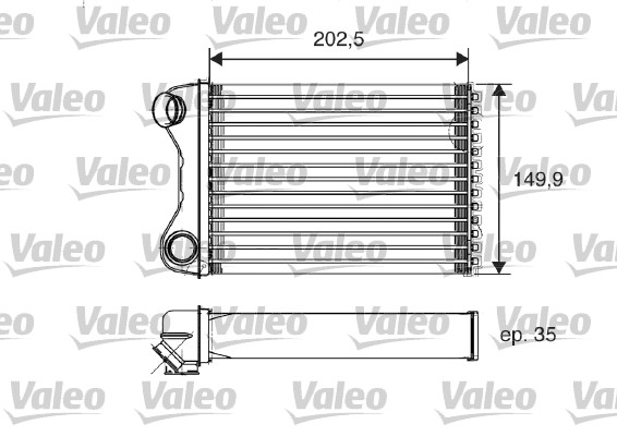 Heat Exchanger, interior heating - 812211 VALEO