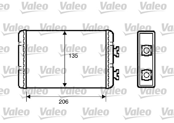 Heat Exchanger, interior heating - 812220 VALEO