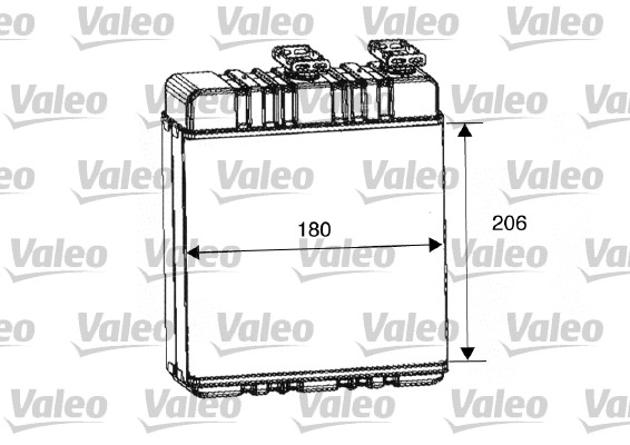 Scambiatore calore, Riscaldamento abitacolo - 812222 VALEO