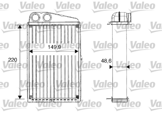 Heat Exchanger, interior heating - 812247 VALEO