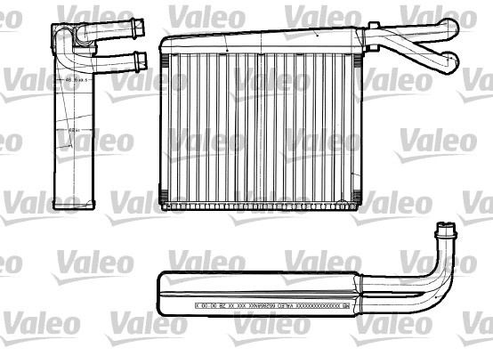 Heat Exchanger, interior heating - 812251 VALEO