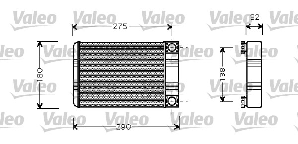 Heat Exchanger, interior heating - 812321 VALEO