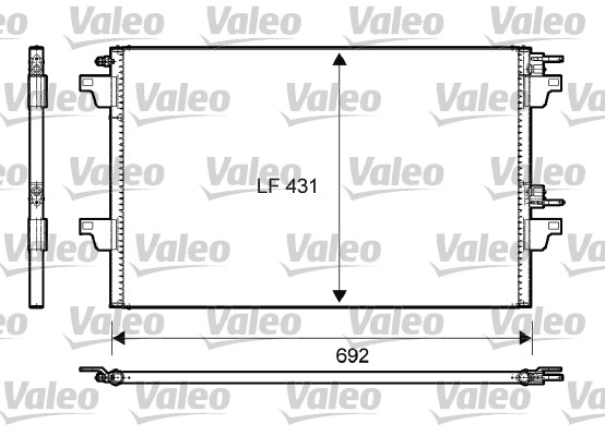 Конденсатор, кондиционер - 814007 VALEO