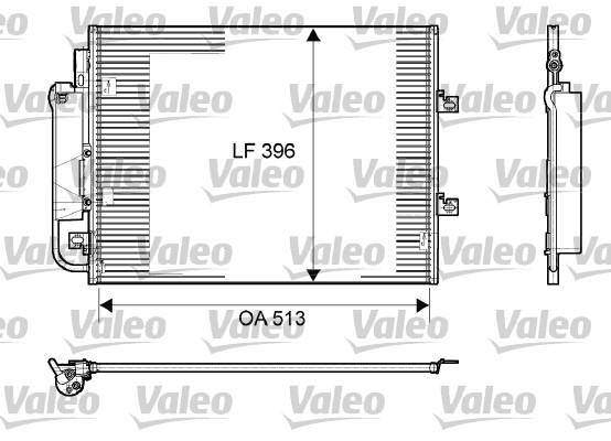 Конденсатор, кондиционер - 814061 VALEO
