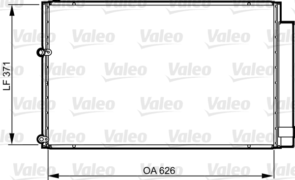 Condensatore, Climatizzatore - 814158 VALEO