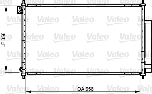 Condensatore, Climatizzatore - 814159 VALEO