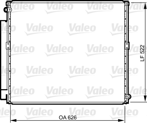 Конденсатор, кондиционер - 814203 VALEO