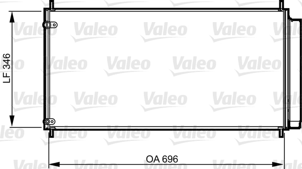 Конденсатор, кондиционер - 814205 VALEO