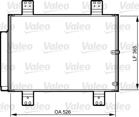 Condenser, air conditioning - 814206 VALEO