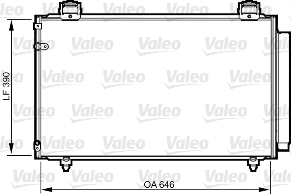 Condenser, air conditioning - 814208 VALEO