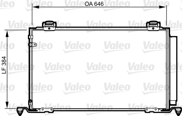 Condensatore, Climatizzatore - 814209 VALEO