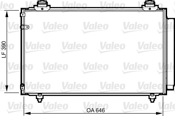 Конденсатор, кондиционер - 814211 VALEO