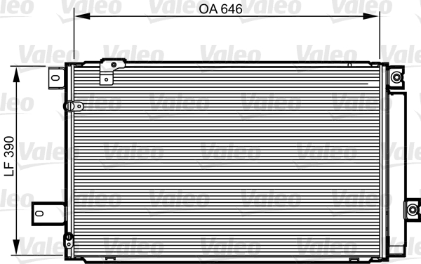 Condenser, air conditioning - 814213 VALEO