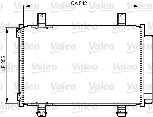 Condenser, air conditioning - 814219 VALEO