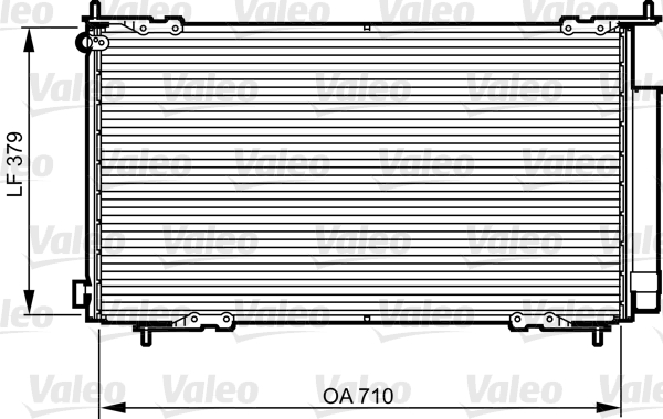 Condenser, air conditioning - 814225 VALEO
