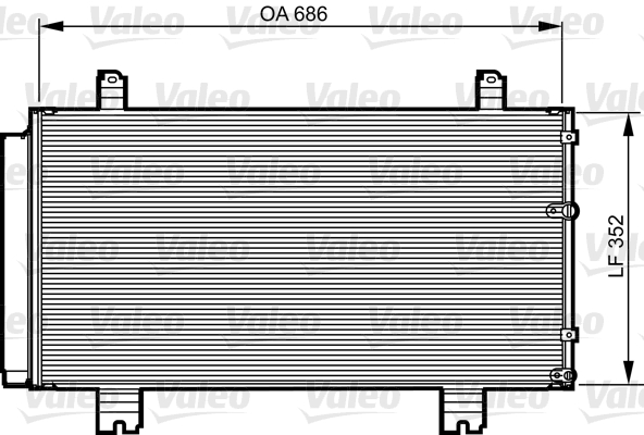 Condenser, air conditioning - 814226 VALEO