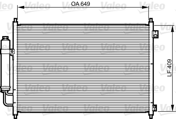 Condenser, air conditioning - 814231 VALEO