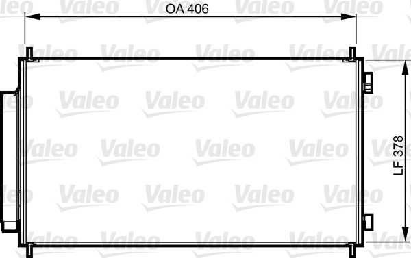 Condenser, air conditioning - 814232 VALEO