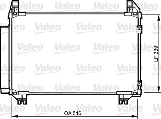 Condenser, air conditioning - 814233 VALEO