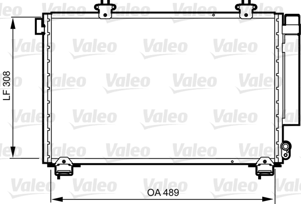 Конденсатор, кондиционер - 814307 VALEO