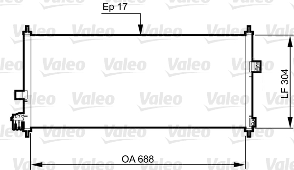 Condenser, air conditioning - 814328 VALEO