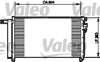 Condenser, air conditioning - 814349 VALEO