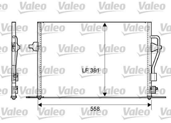 Kondensator, Klimaanlage - 817232 VALEO