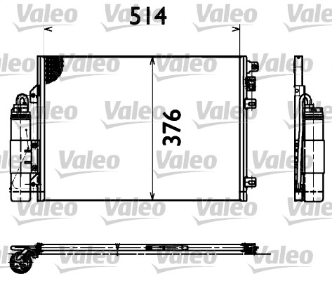 Condenser, air conditioning - 817428 VALEO