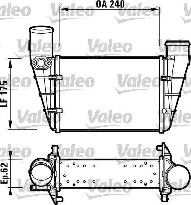 Intercooler, charger - 817625 VALEO
