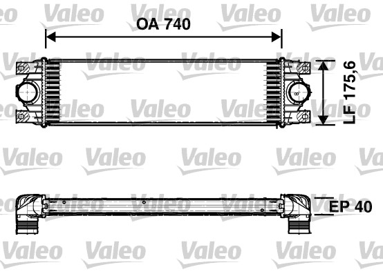 Intercooler, charger - 817637 VALEO